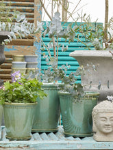 Načíst obrázek do prohlížeče Galerie, Obal na květináč s podtáckem - "Pearl", 1ks, ø 14cm x 12cm