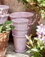 Načíst obrázek do prohlížeče Galerie, Obal na květináč s podtáckem - "Lacepot Pink", 1 ks, průměr ø 14cm x v 14cm