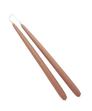 Načíst obrázek do prohlížeče Galerie, Kónické svíčky v barvě bílé kávy, délka 40cm - "MOCCA", sada 4 ks (2páry)