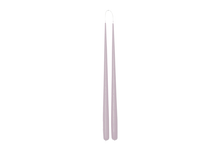 Načíst obrázek do prohlížeče Galerie, Kónické svíčky levandulové, délka 40cm - &quot;DUSTY LILAC&quot;, sada 4ks (2 páry)
