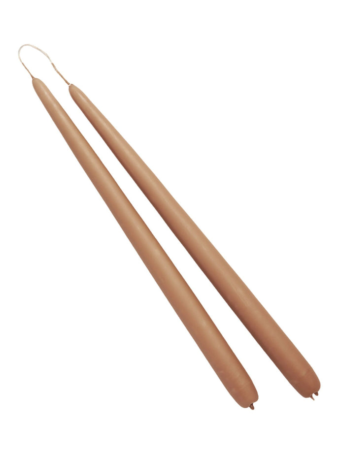 Kónické svíčky, zlato-hnědé, délka 40cm - 